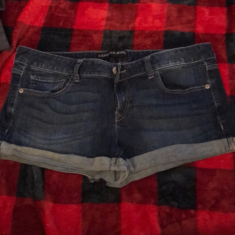 Express denim shorts